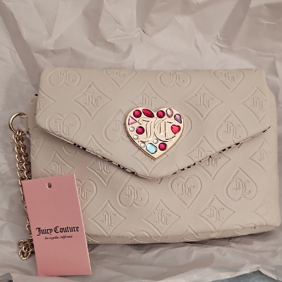 Juicy Couture Handbags - Juicy Couture Cream Embossed Women's Bag